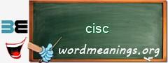 WordMeaning blackboard for cisc